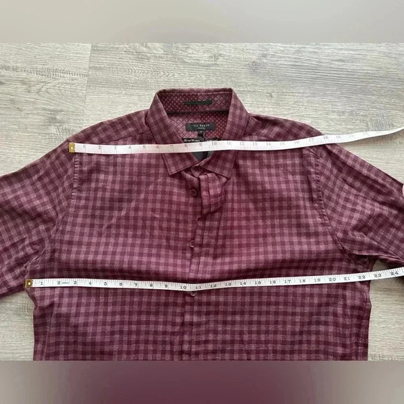 Ted Baker long sleeve button down shirt size 5 - Picture 4 of 5